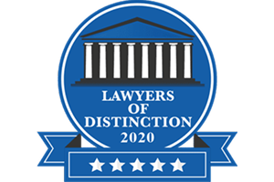 Lawyers of Distinction Badge from 2020
