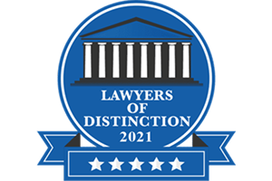 Lawyers of Distinction Badge from 2021